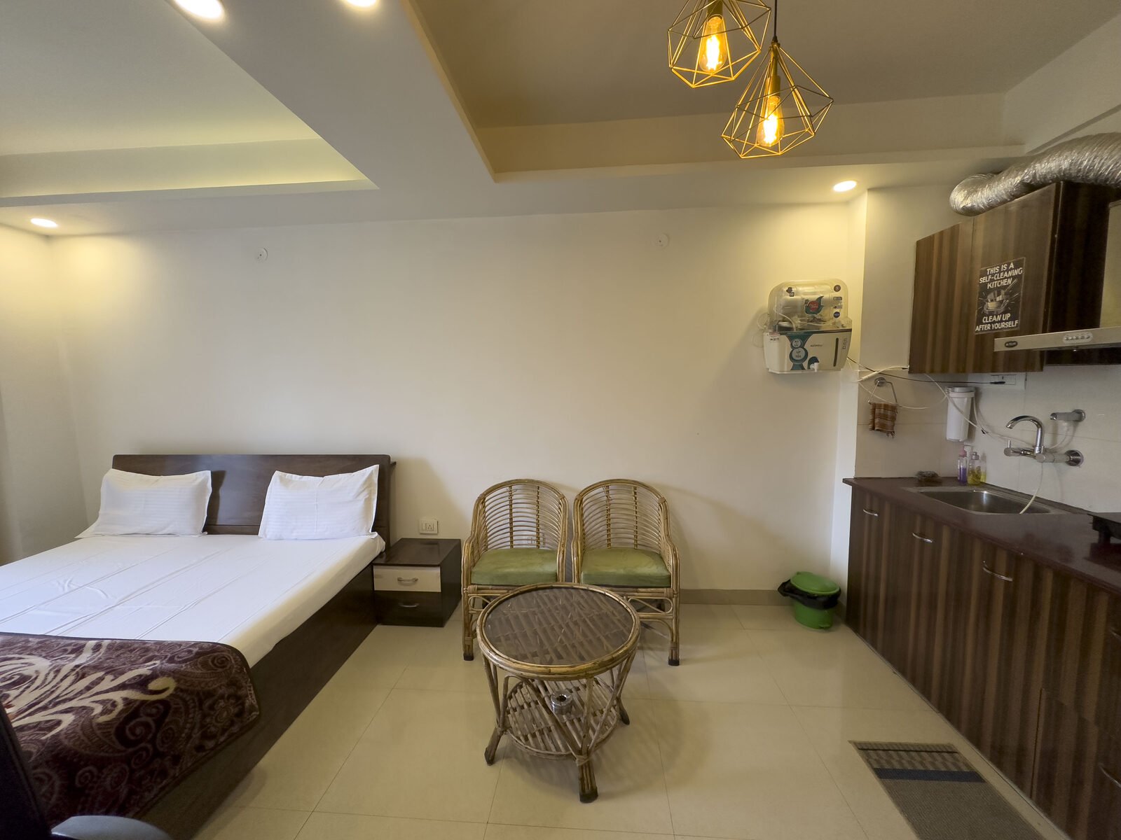 Fully equipped kitchen at Paprika Dehradun